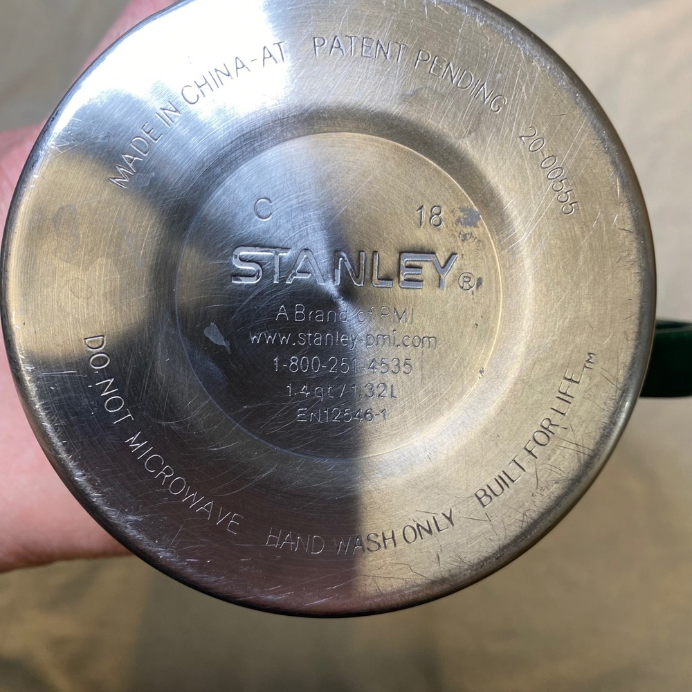 Stanley‎ Classic Vacuum Bottle 1.4 Qt / 1.32L Green Thermos w Handle Cup - Picture 3 of 12